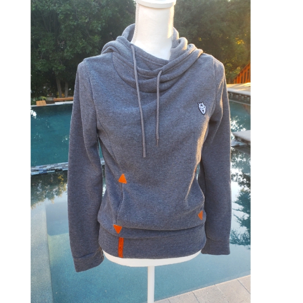 Cute Gray Hoodie Size XS